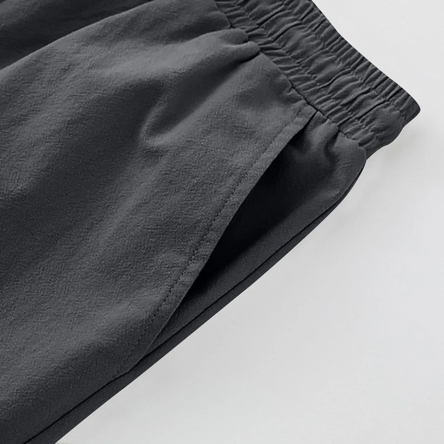 Мужские шорты классические, эластичный пояс, Dark Gray — фото 4