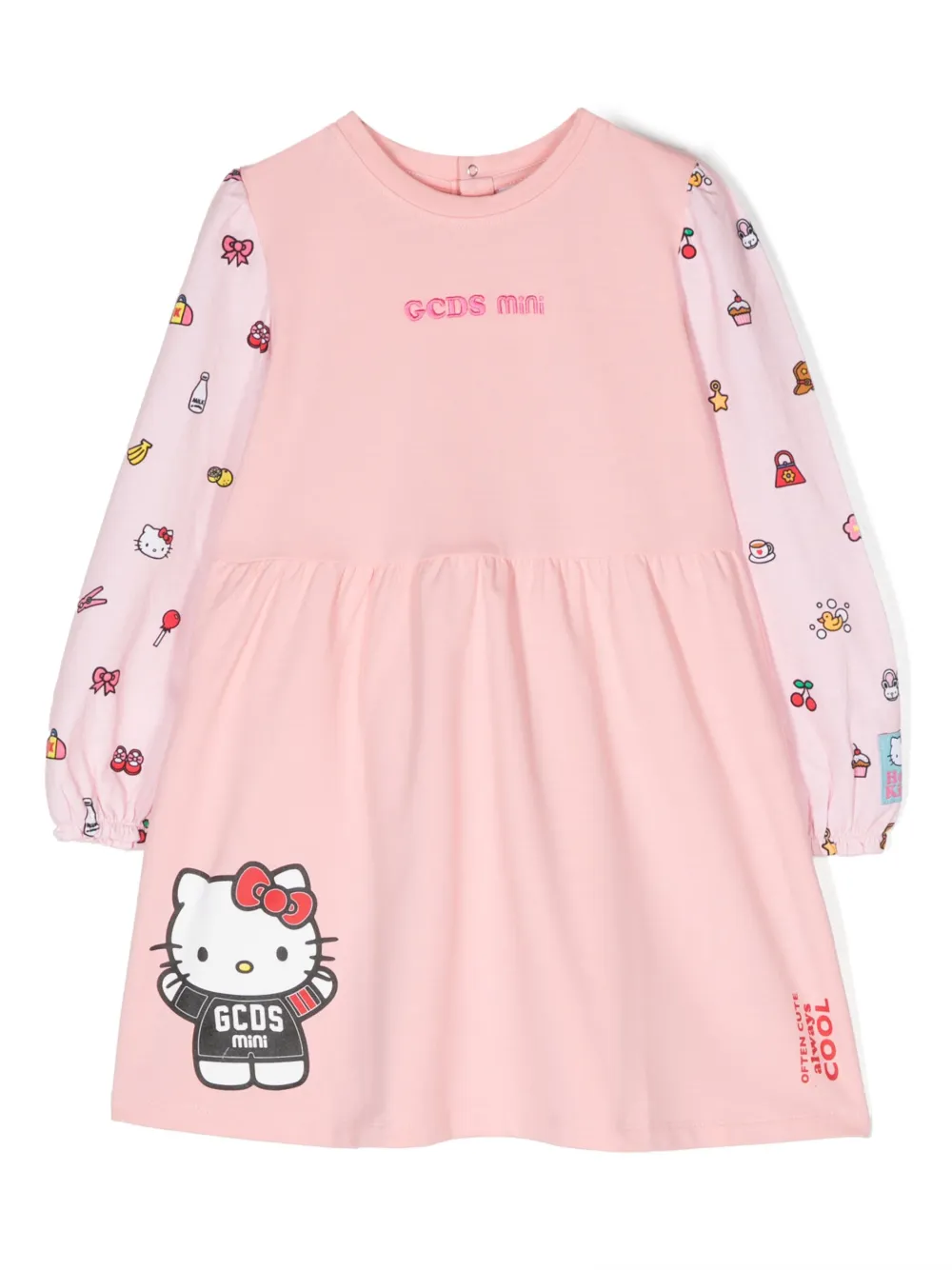 

Платье с принтом Hello Kitty Gcds Kids, розовый