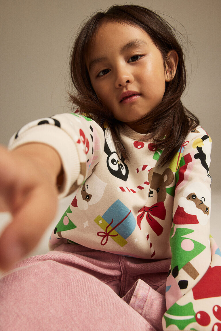 

Толстовка с принтом H&M, бежевый