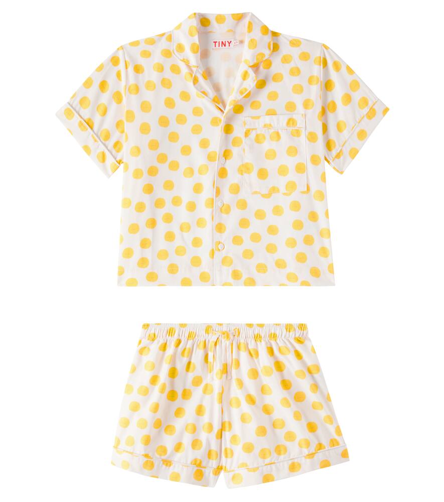

Хлопковые пижамы с солнечным принтом Tinycottons, Off-White