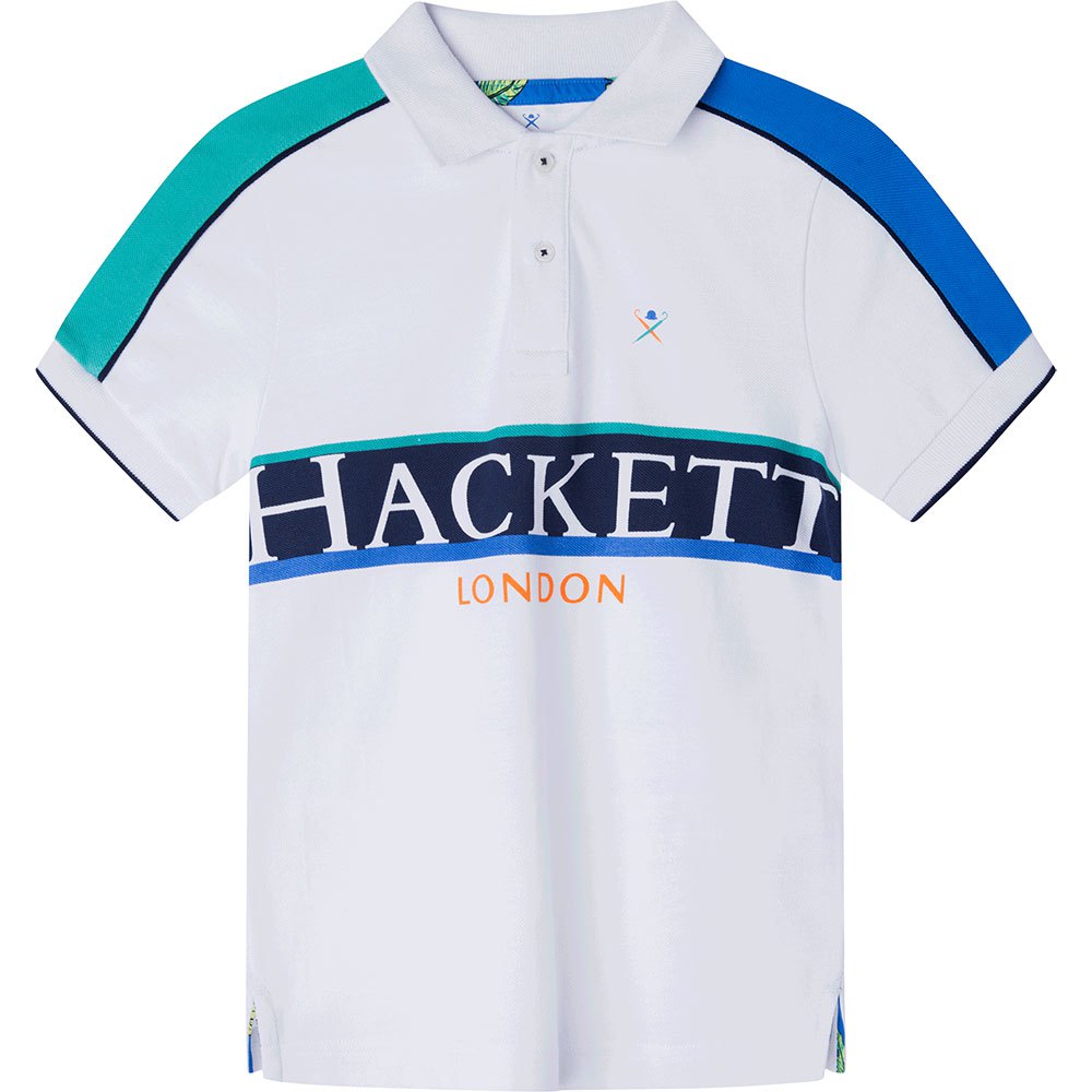 

Поло с коротким рукавом Hackett Shoulder Panel, белый