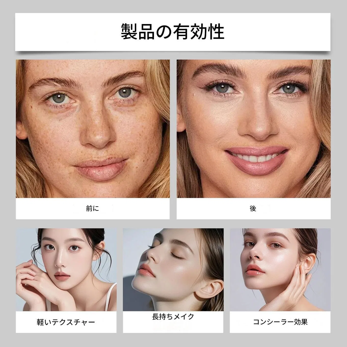 Корректор для лица матовый финиш, No Brand, 12 г, натуральный цвет — фото 4