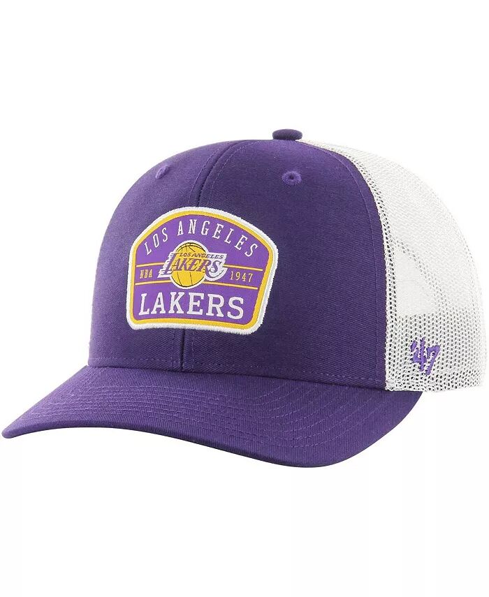 

Мужская фиолетовая регулируемая кепка Los Angeles Lakers с полунашивкой Trucker '47 Brand, фиолетовый