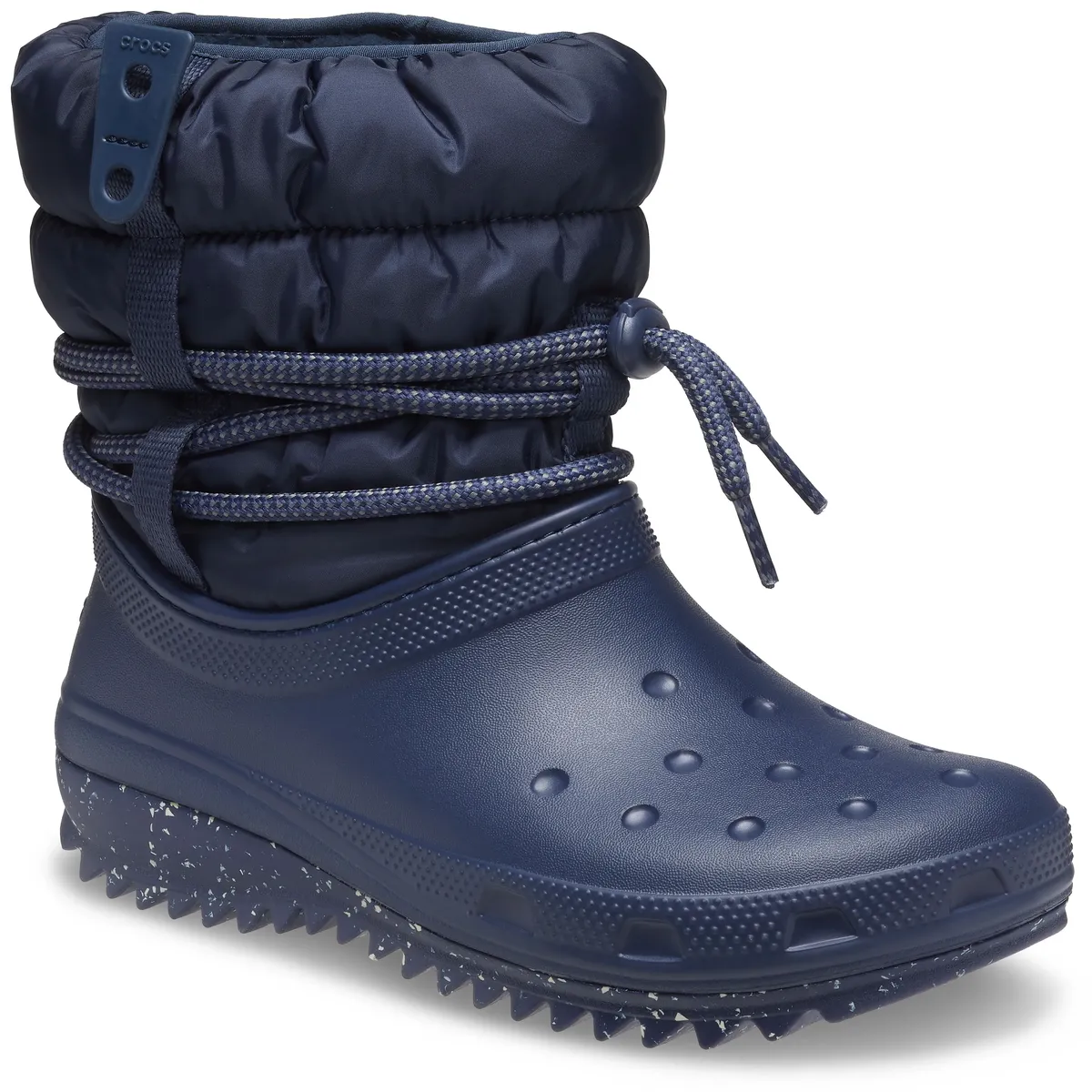 Зимние ботинки женские Crocs на теплой подкладке, синий