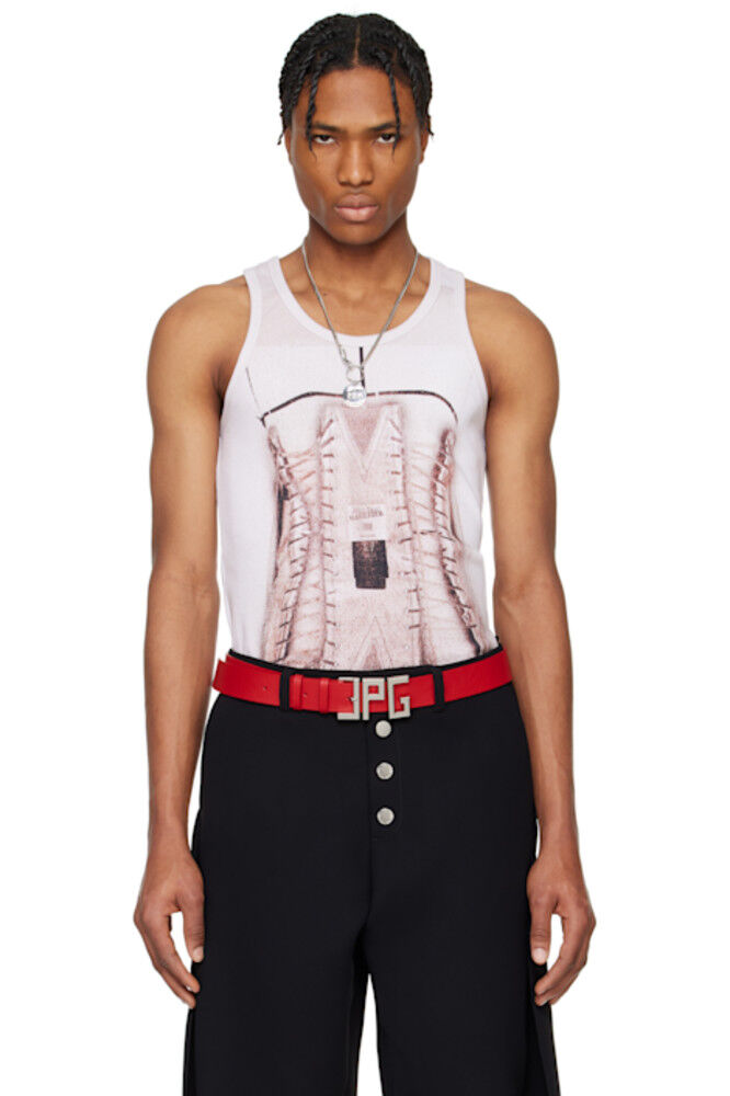 

Розовый топ-топ «The Corset trompe-l'oeil» Jean Paul Gaultier