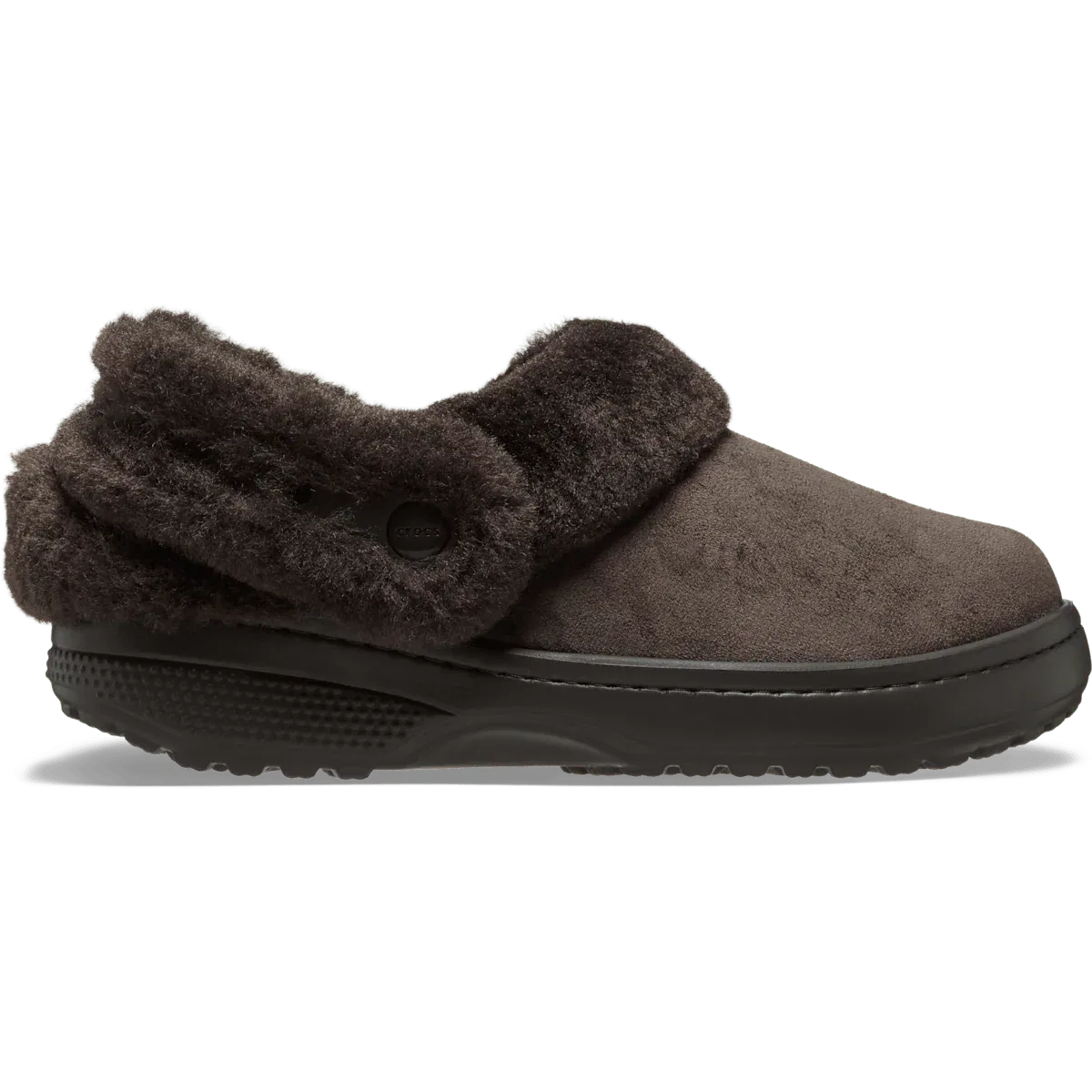 Классические незабудка веганские замшевые сабо Crocs, Espresso