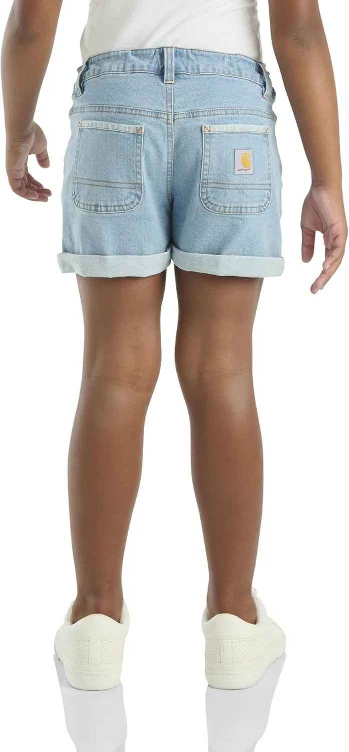 Шорты Carhartt Girls Rugged Flex Ripstop Denim Short, Light Wash — фото 2