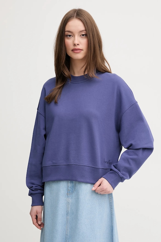 

Хлопковая толстовка United Colors Of Benetton, темно-синий