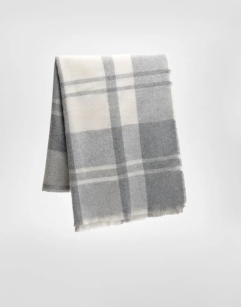 

Клетчатый шарф Stradivarius цвета экрю