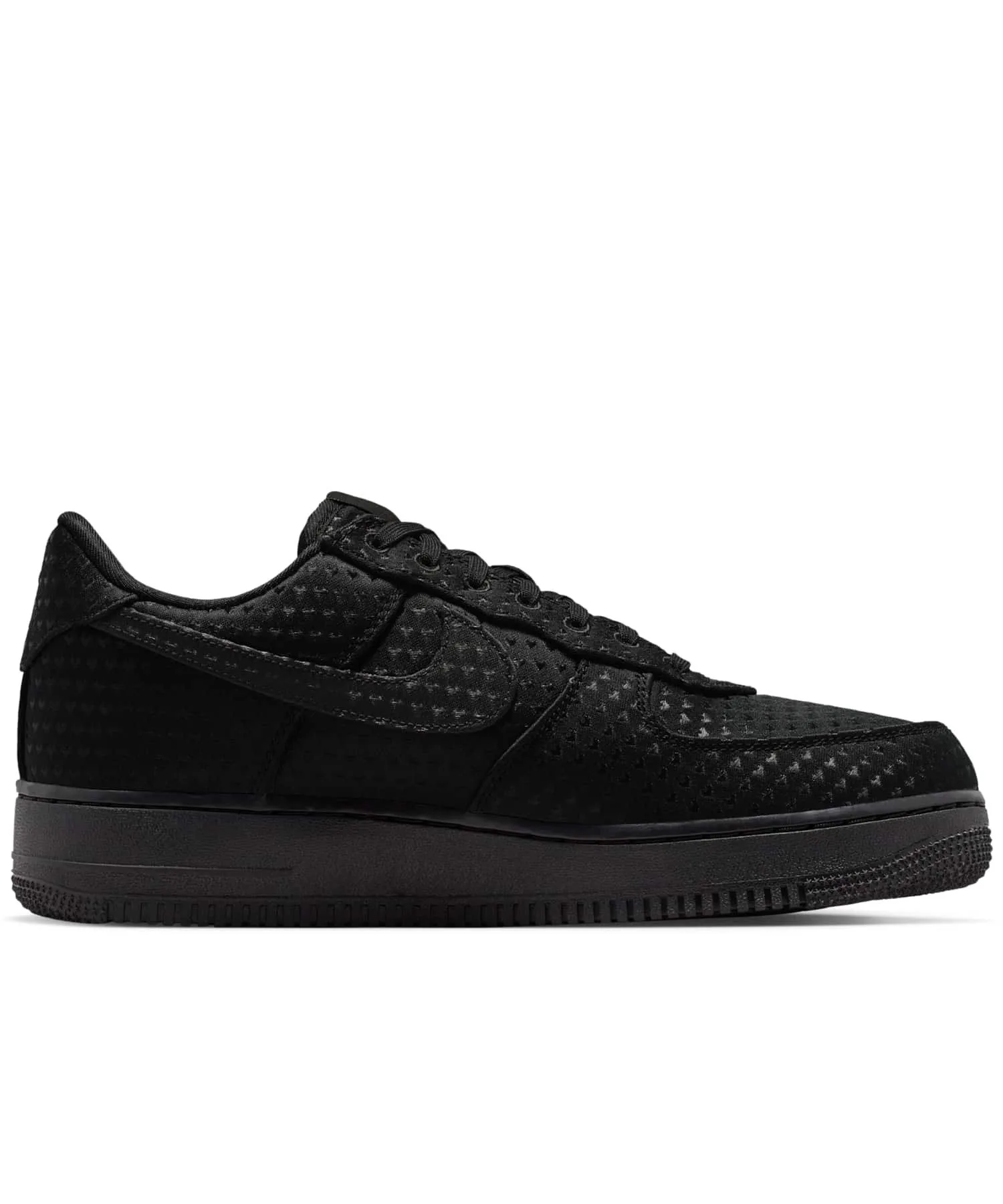 Мужские кроссовки Air Force 1 Retro Nike с сердечками чёрные — фото 3
