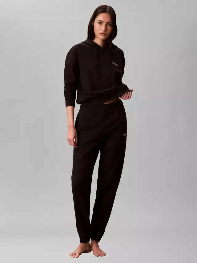 Хлопковые спортивные брюки для отдыха, черные Calvin Klein