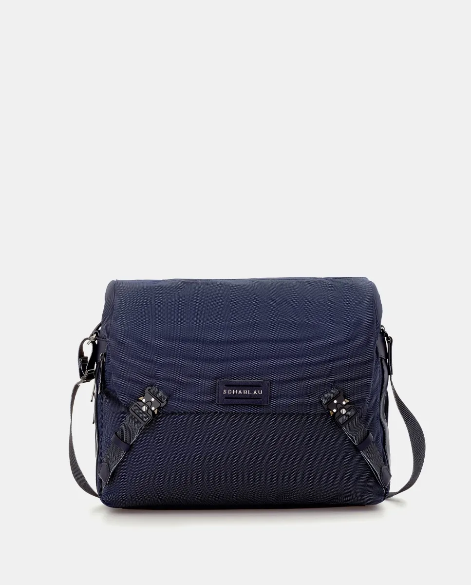 

Мужской портфель для документов из ткани Scharlau, темно-синий