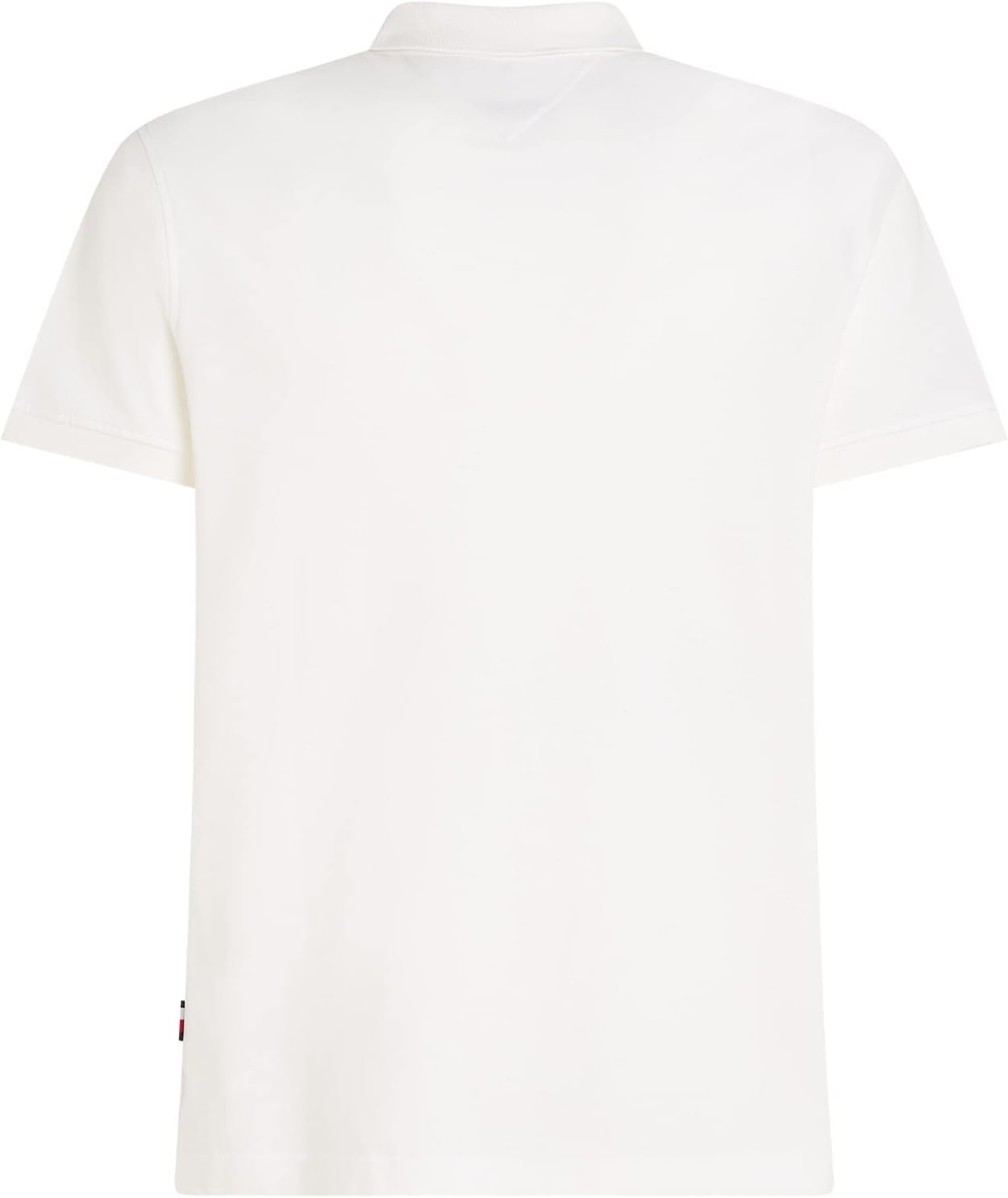 Мужское поло Tommy Hilfiger с флагом и планкой, классический крой, White — фото 2