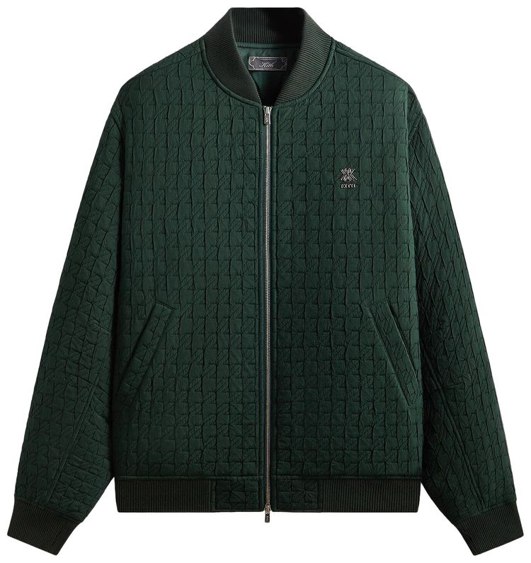 

Куртка-бомбер Kith Check Quilt Avery, зеленый