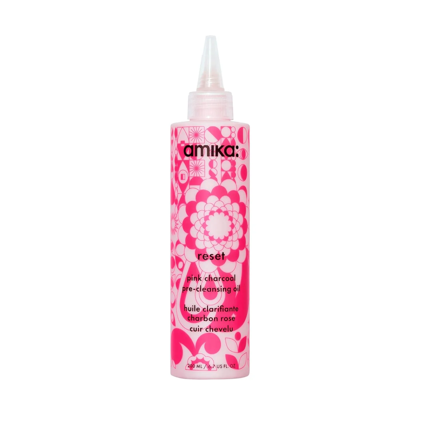 Очищающее масло для кожи головы Amika Reset с розовым углем, унисекс, 190 г (1 упаковка), pink