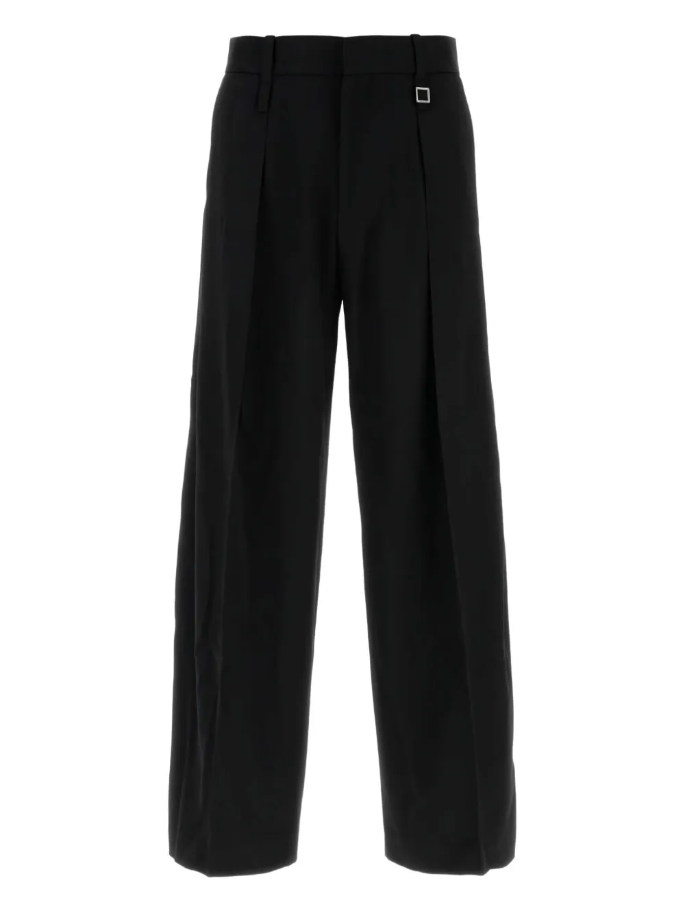 

Плиссированные брюки широкого кроя Wooyoungmi, черный