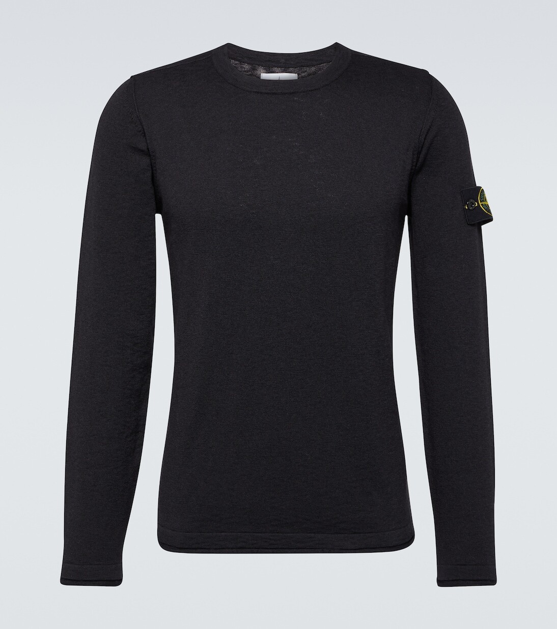 

Свитер из смесового хлопка Stone Island, черный