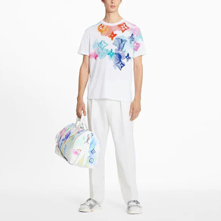 Новые квартальные продукты LV футболка мужская многоцветная Louis Vuitton, цвет Multicolor — фото 2