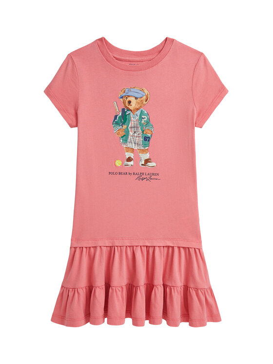 

Платье на каждый день обычный крой 312971130001 Polo Ralph Lauren, розовый