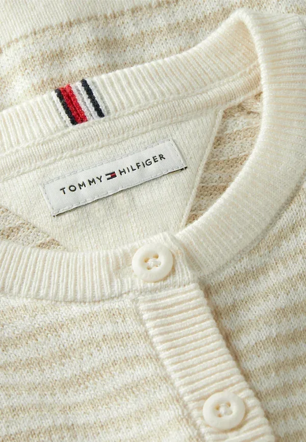 Кардиган Tommy Hilfiger Essential stripe cardigan, цвет слоновой кости — фото 3