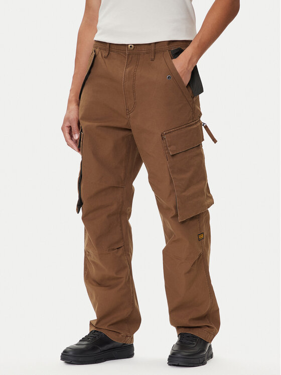 

Брюки из ткани straight fit R-3N D25224-D191 G-Star Raw, коричневый