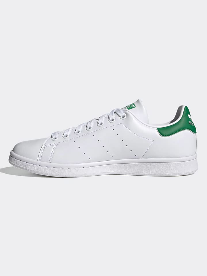 Adidas Кроссовки бело-зеленого цвета — фото 3