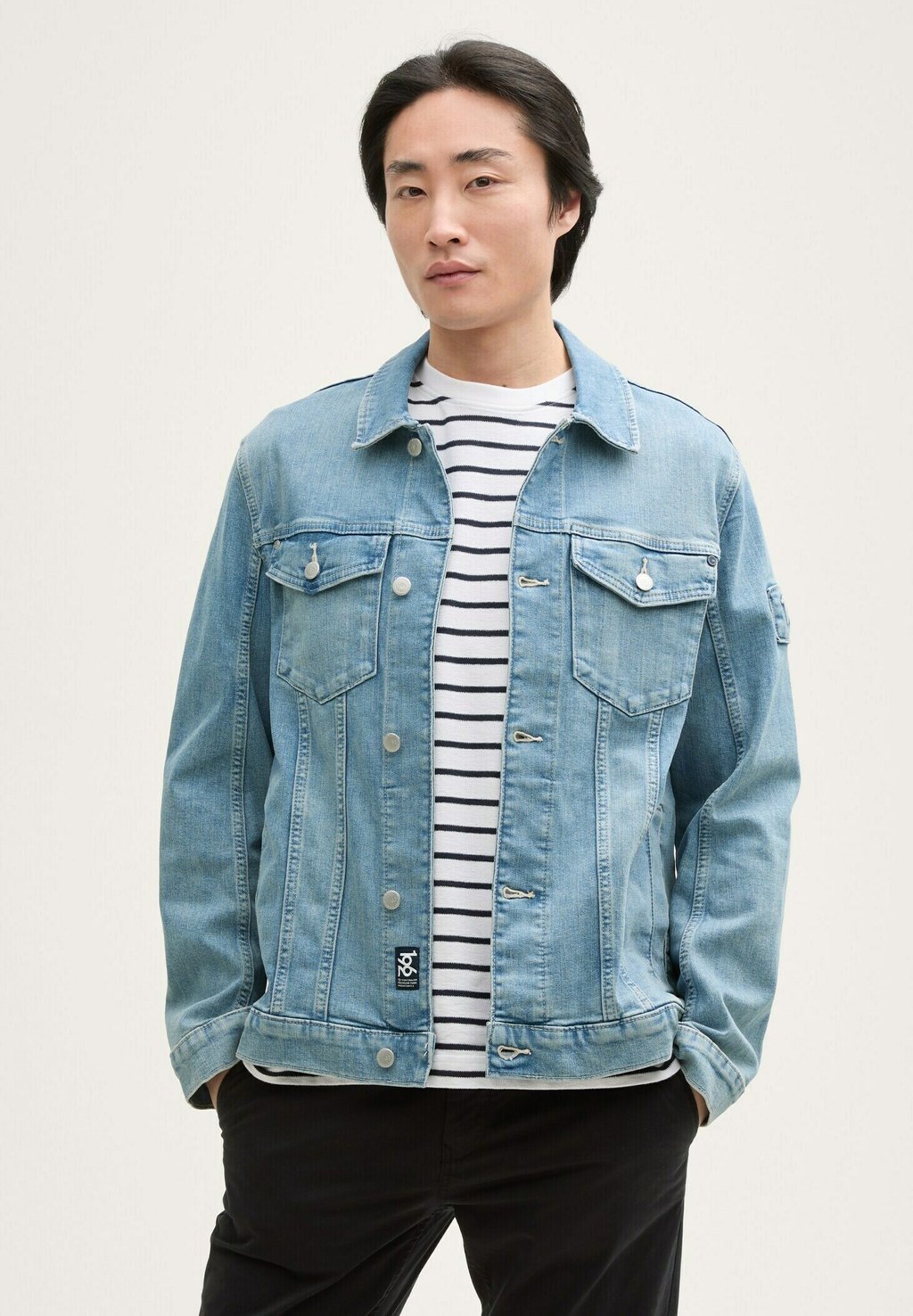 

Джинсовая куртка IM WASHED LOOK TOM TAILOR, цвет Used Light Stone Blue Denim