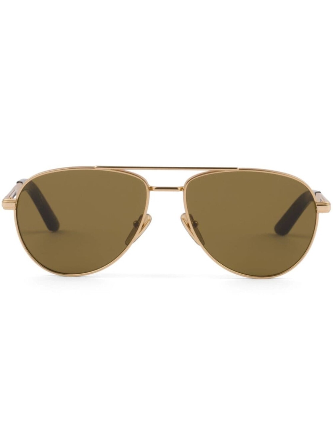 

Prada Eyewear солнцезащитные очки-пилоты, золотистый