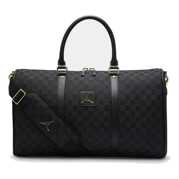 

Сумка monogram logo duffel bag 'black gold' Air Jordan, черный