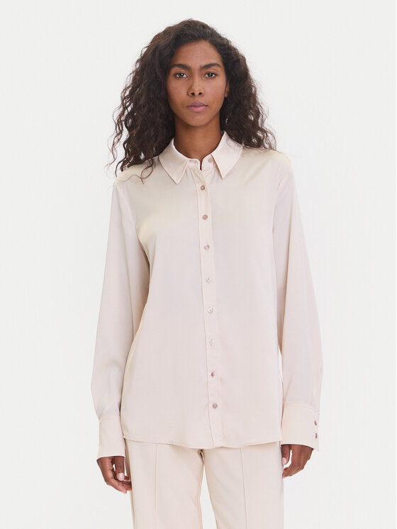 

Рубашка regular fit W5YH03 WF1T2 Guess, бежевый