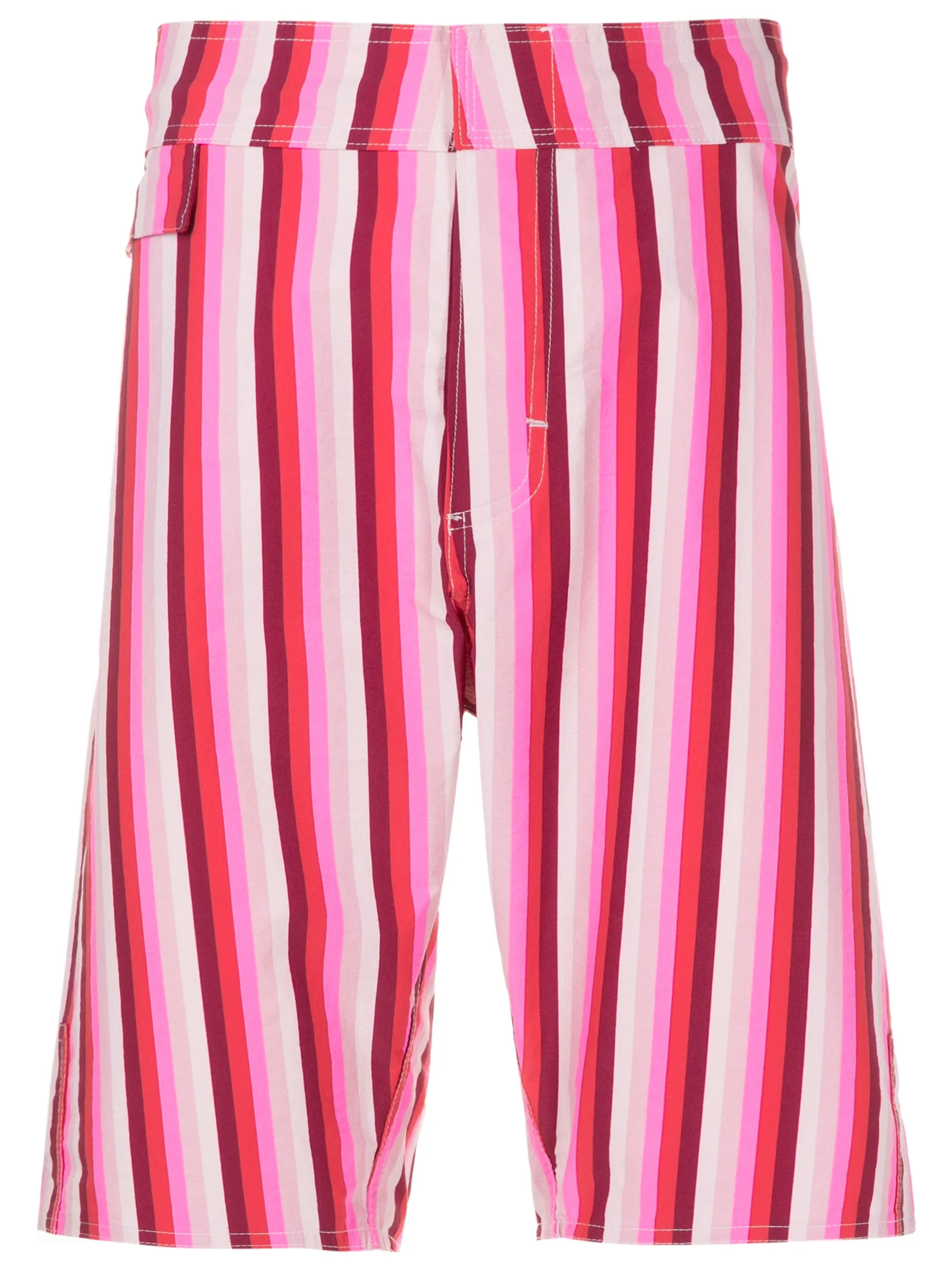 

Полосатые шорты-бермуды средней посадки Amir Slama, розовый