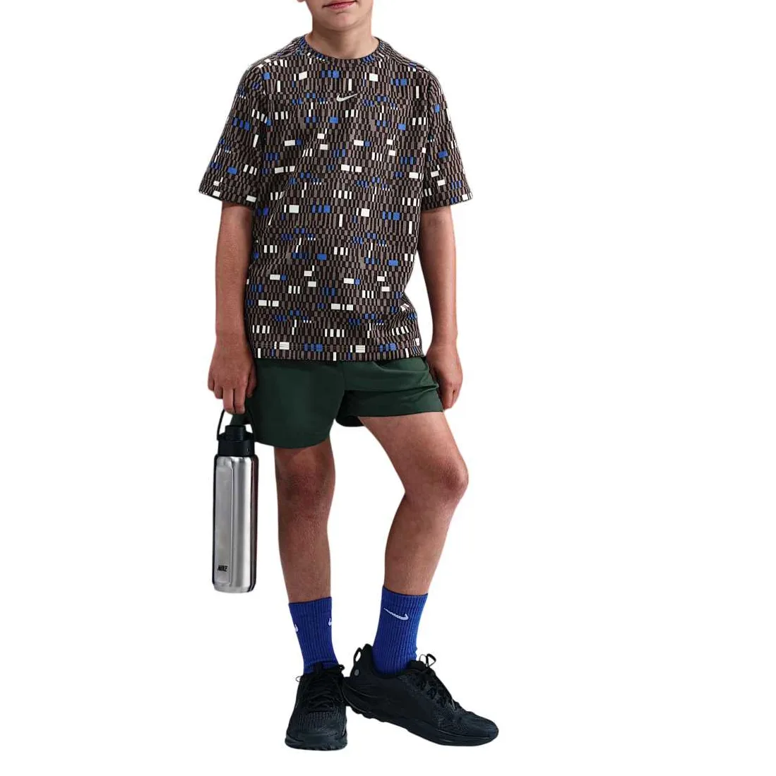 Футболка для детей с быстрой сушкой Dri Fit Nike, Baroque Brown — фото 3