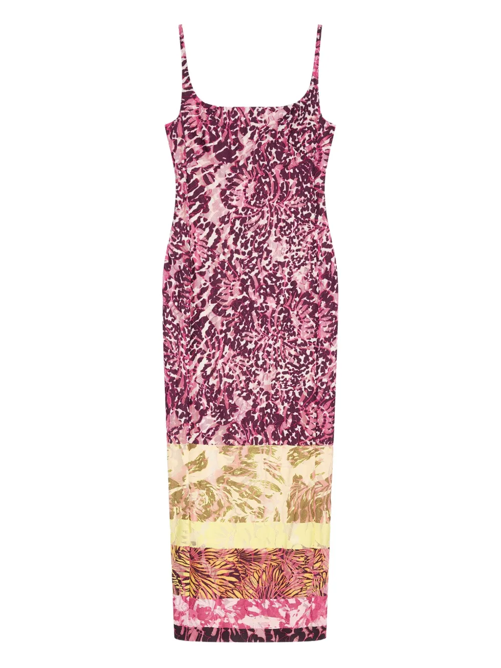 

Платье макси с цветочным принтом DRIES VAN NOTEN, красный