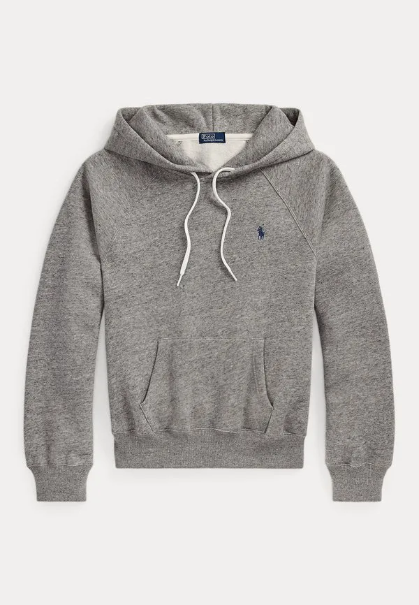 Худи укороченного кроя Polo Ralph Lauren, Dark Vintage Heather — фото 4