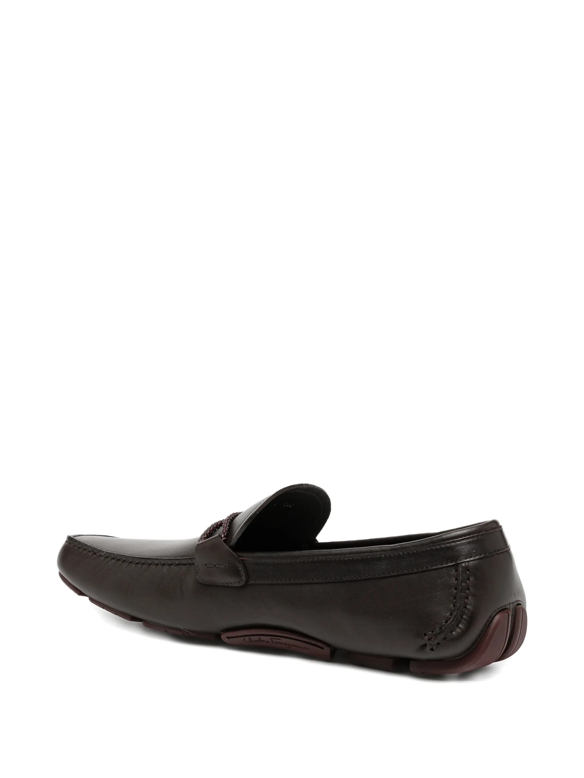 Кожаные мокасины Gancini Ferragamo, коричневый — фото 3