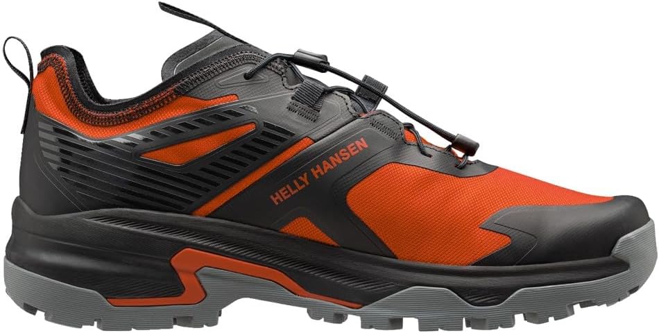 Мужские походные ботинки Helly-Hansen Ridgeflyer QL - прочная и дышащая обувь для активного отдыха, черный/оранжевый — фото 3