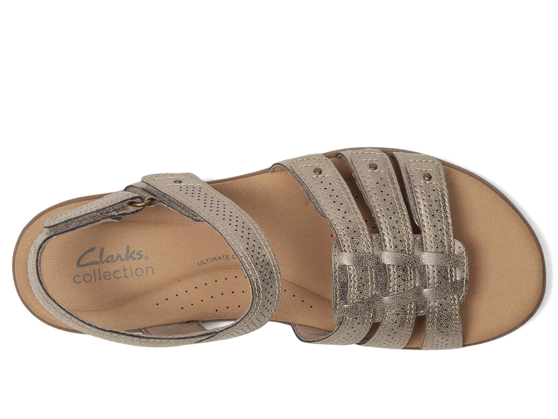 Сандалии Clarks Elizabelle Kay, цвет Taupe Metallic Synthetic — фото 2