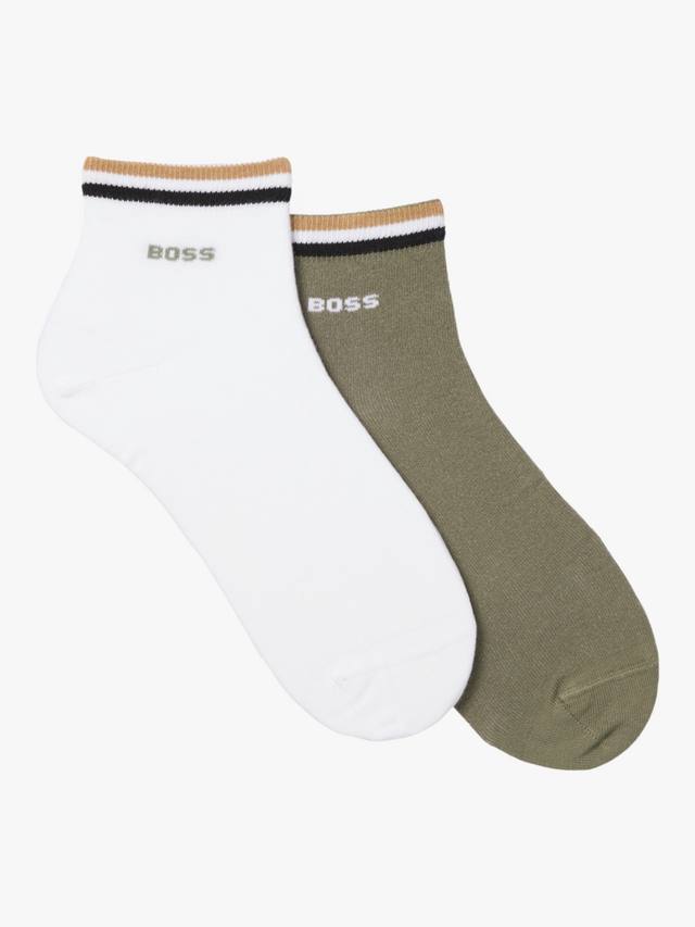 

Брендовые носки BOSS Logo Cotton Blend до щиколотки HUGO BOSS, Pack of 2