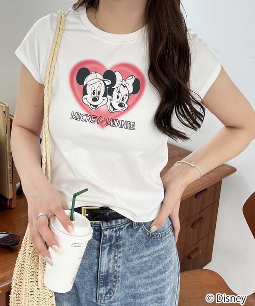 

Футболка с принтом Микки Маус, Минни Маус и Мари Disney, белый