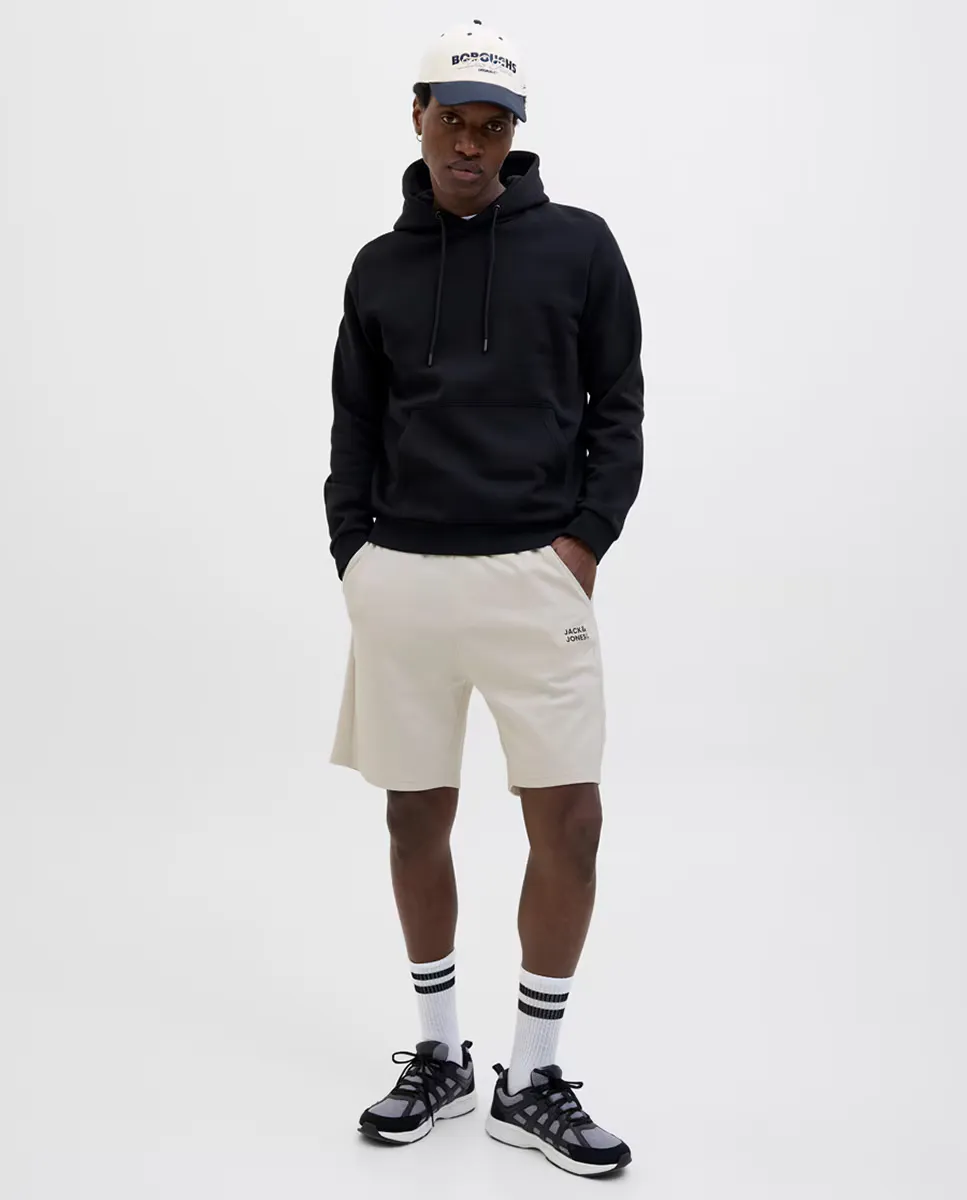 

Мужские шорты свободного кроя с логотипом сбоку Jack & Jones, натуральный