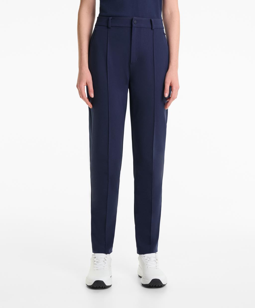 

Саржевые брюки прямого кроя Oysho, темно-синий