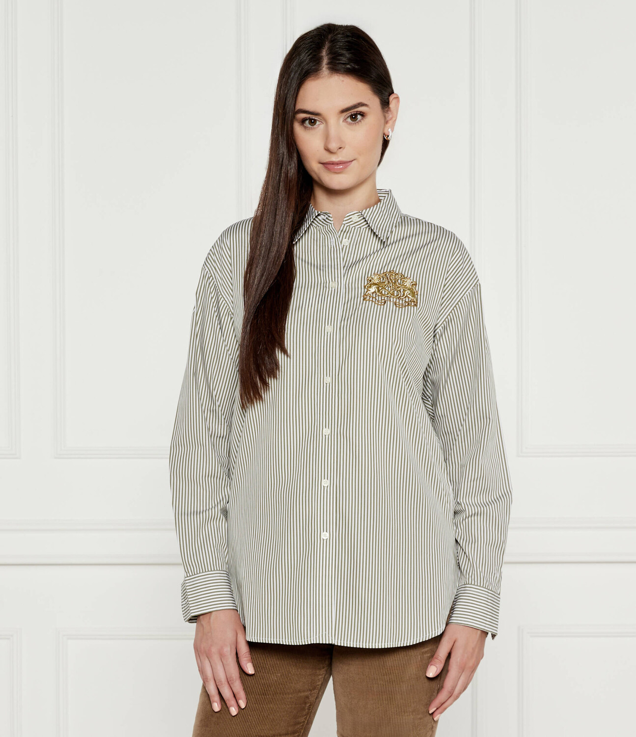 

Рубашка LAUREN RALPH LAUREN KOTTA Relaxed fit, зеленый