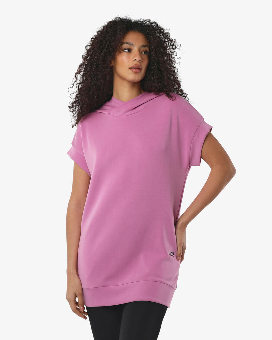 

JAKED Женская толстовка цикламенового цвета из синтетического материала для фитнеса.