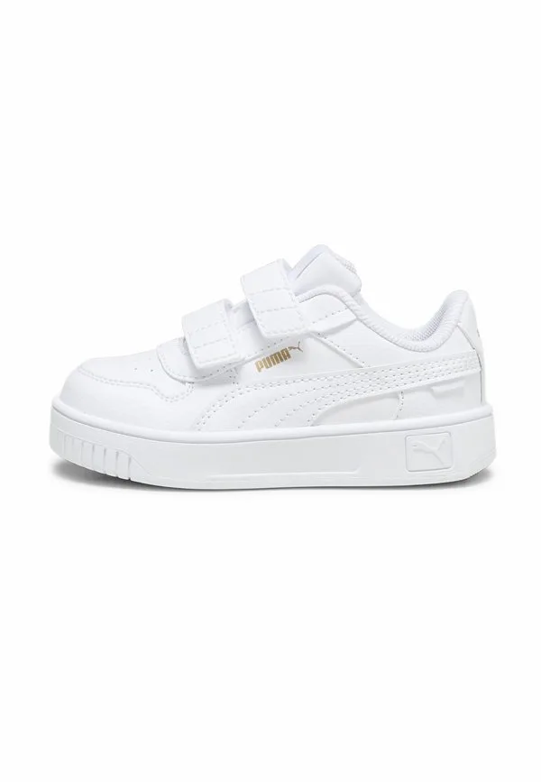 Уличные кроссовки, детская обувь, белые, белые с золотом Puma, White- White- Gold