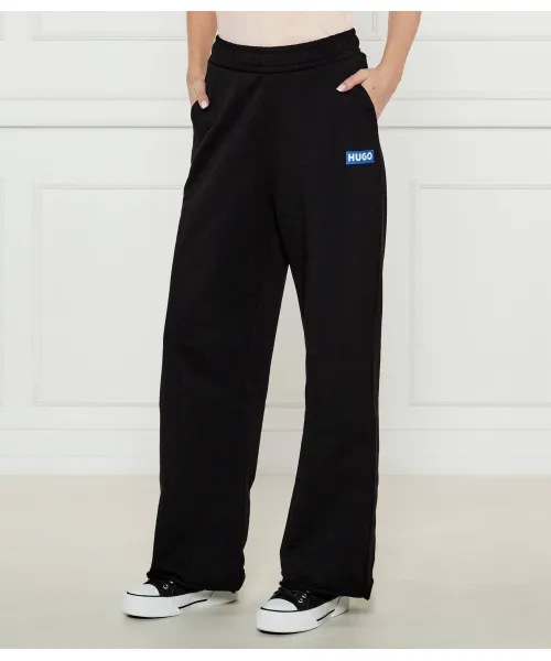 

Прямые спортивные штаны_b Relaxed fit Hugo Blue, черный