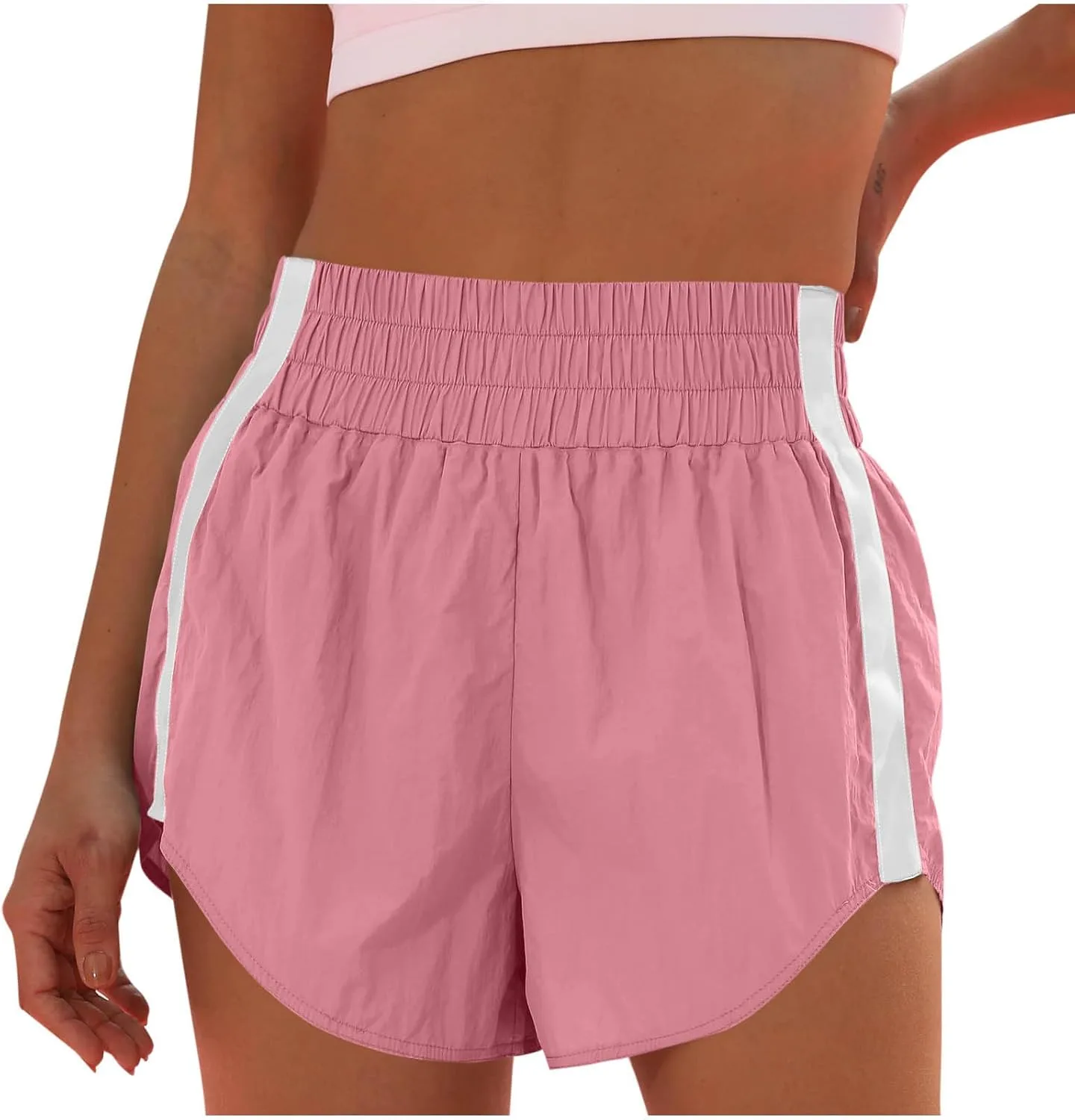 

NATHGAM Женские шорты с высокой талией, летние 2025, широкие, эластичные