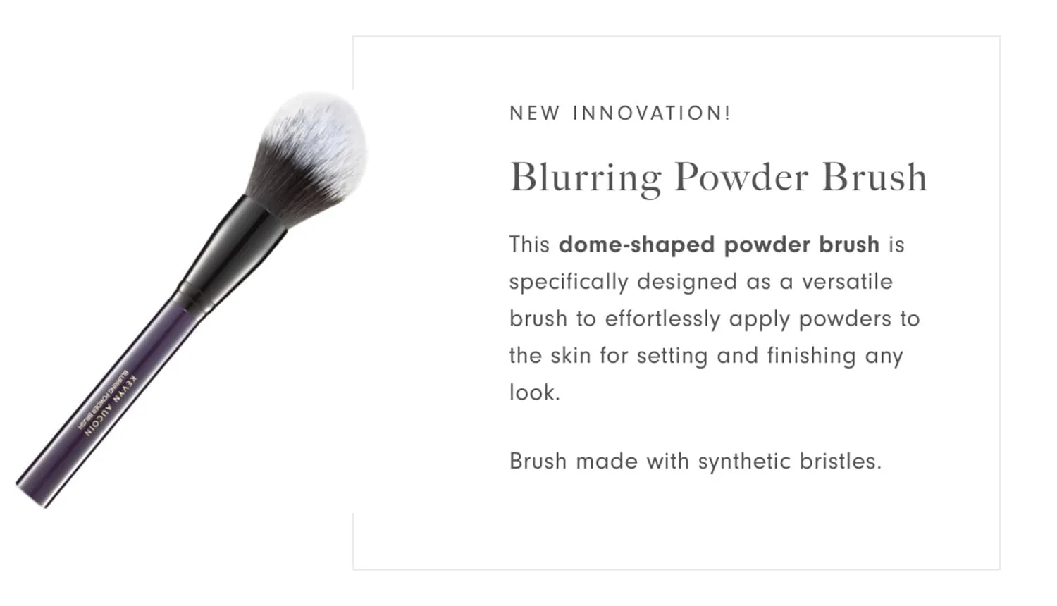 Кисть для пудры Kevyn Aucoin Blurring Powder Brush: универсальная для рассыпчатой и прессованной пудры, растушевки и удаления излишков, No Color — фото 2