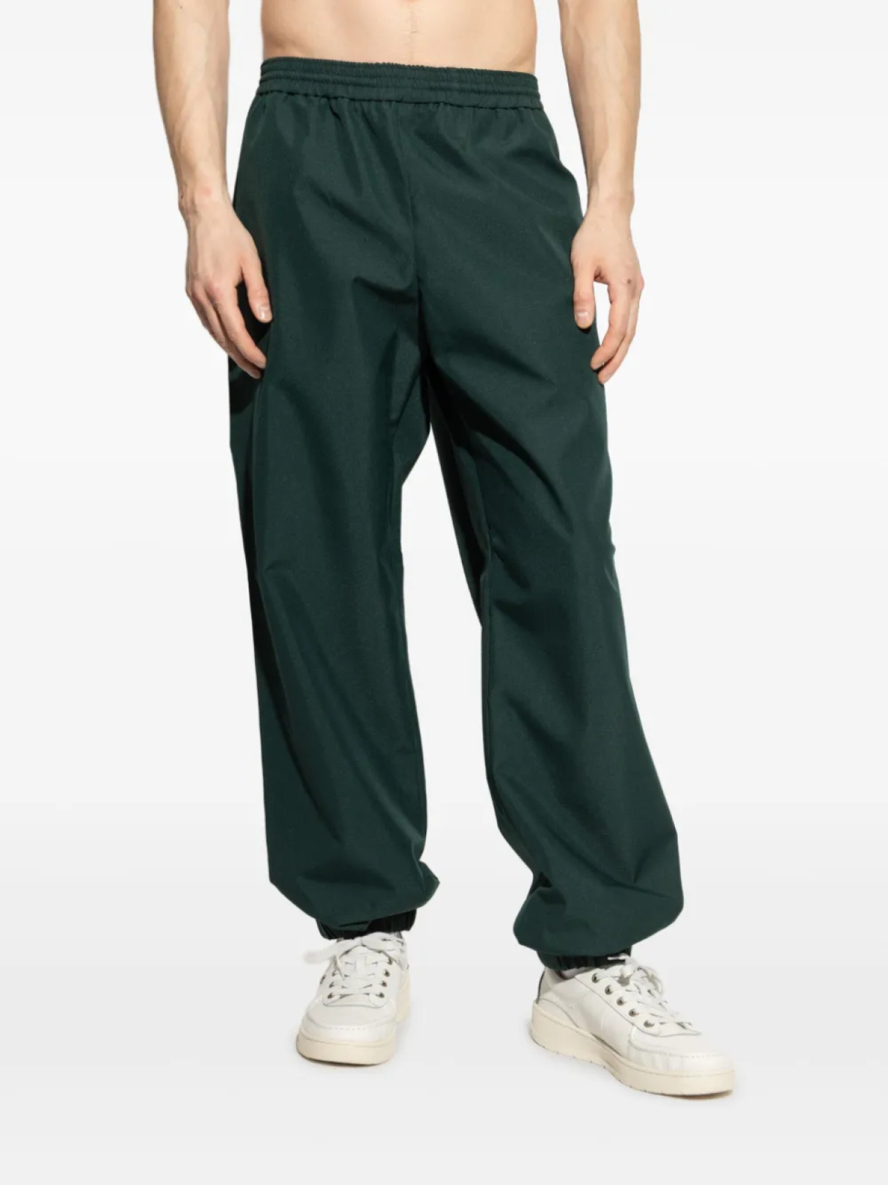 Спортивные брюки с логотипом-аппликацией Lacoste, зеленый — фото 3