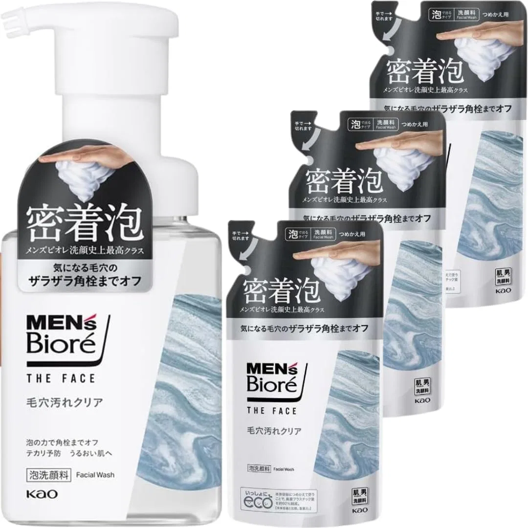 Гель для умывания Bioré — Biore The Face Clear Pore Stain Body, + 3 сменных блока по, 200 мл