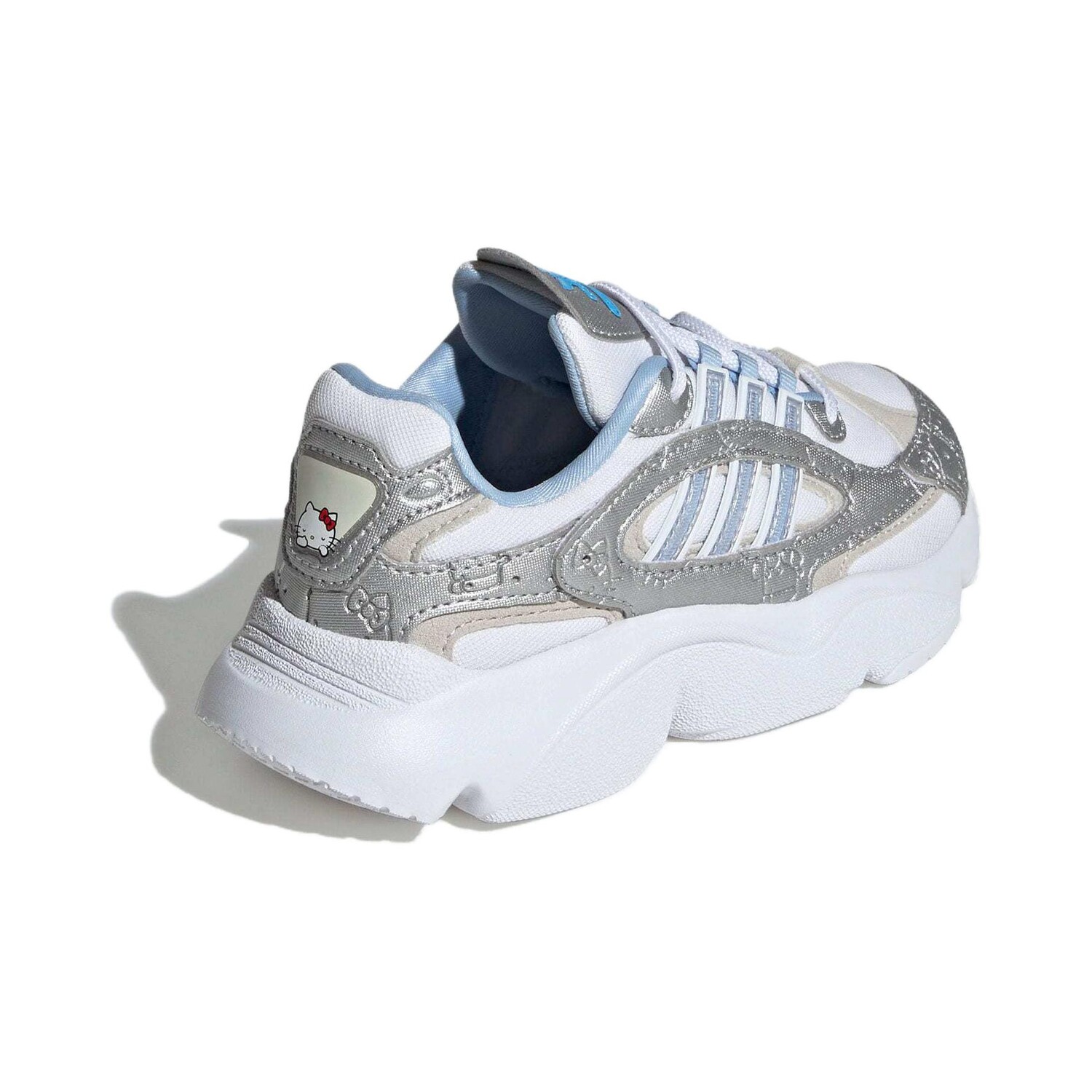 Кроссовки adidas Ozmillen  Hello Kitty X  Elastic Lace C 'White Glow Blue Grey', белый/ярко-желтый/синий — фото 4